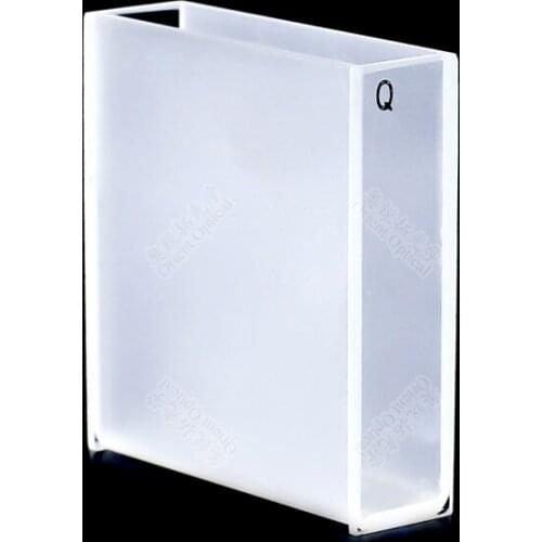 Quartz cuvette 40mm / two-way light / high temperature and acid resistance