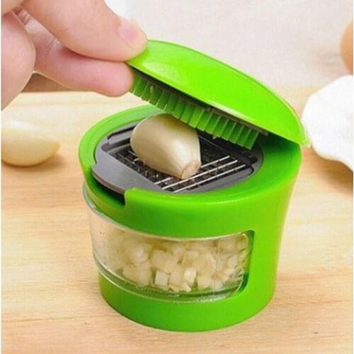 Lightweight And Labor-saving Pressing Garlic Cutter With Cover And Pressure Manual Grinding Garlic Cutter For Household Use