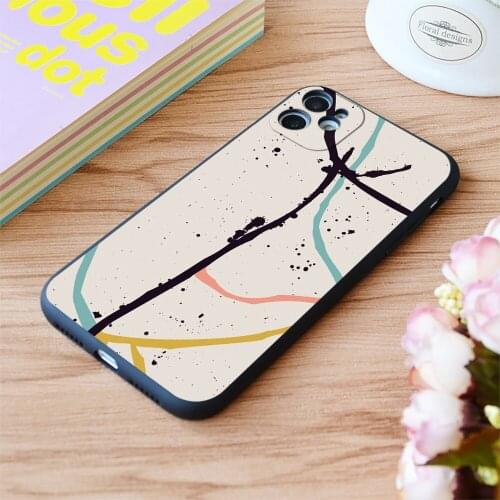 For iPhone Curtains Art Print Soft Matt Apple iPhone Case 6 7 8 11 12 Plus Pro X XR XS MAX SE