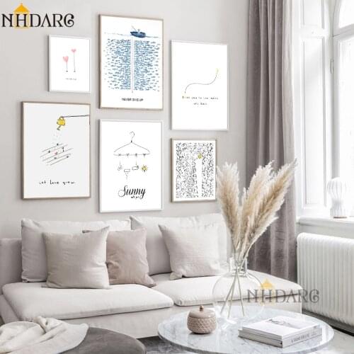 NHDARC Nordic Inspirational Education Never Give Up Canvas Giclee Print Painting Poster Art Wall Pictures Kids Room Home Decor