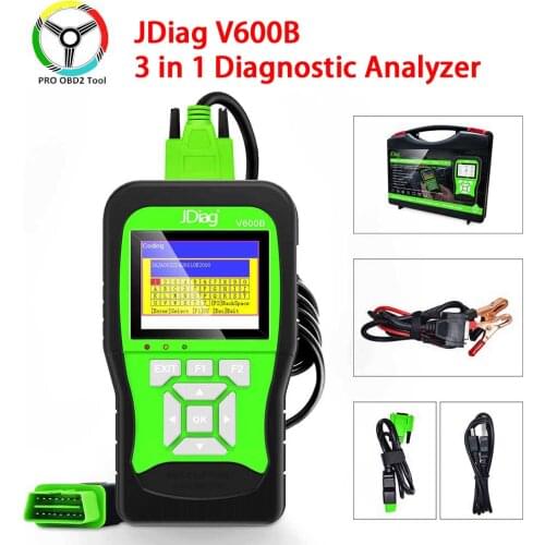 Newest JDiag V600B Full System 3 in 1 Diagnostic Analyzer JDIAG v600b 3 in 1 Diagnosis OBD2 Scanner Tool