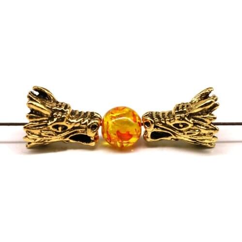 Wholesale Metal Alloy Silver plated Beads DIY Animal Beads 10pcs/20pcs/lot Faucet Head Beads Bracelet for Jewelry Making