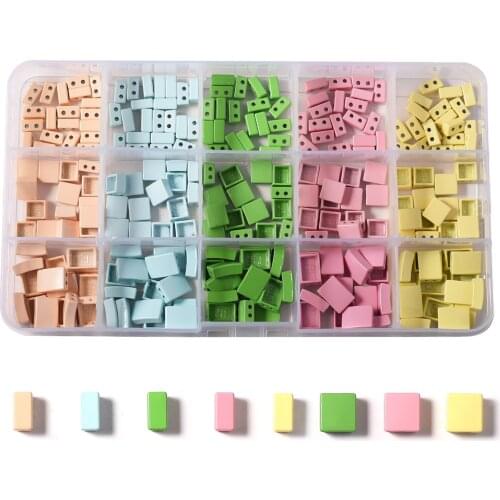 Wholesale Square Tila Tile Beads Enamel Beeds Jewelry Making For Charm Bracelet Metal Seed Beads Set Japanese Myuki Diy Crafts