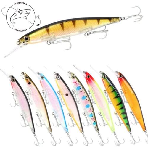 12.3cm/13g Artificial Long Tongue Floating High Quality Plastic Hard Bait With Treble Hook 3D High Simulation Eyes Swimbait