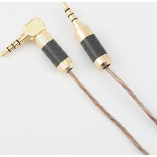 Gold Plated Plug 3.5mm 4-pin Audio Cable Jack 3.5mm Aux Cable for Car mobile microphone sound card live broadcast