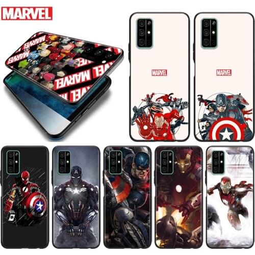 Silicone Cover Marvel Avengers superheroes For Honor 9 9S 9A 9C 9X 9N 9i V9 10 10i 10X X10 Lite Pro Shockproof Phone Case