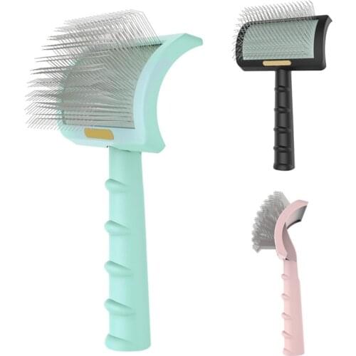 Dog Hair Removal Comb Grooming Knotting Comb Pet Comb Automatic Brush Trimmer Cat Long Hair Brusher