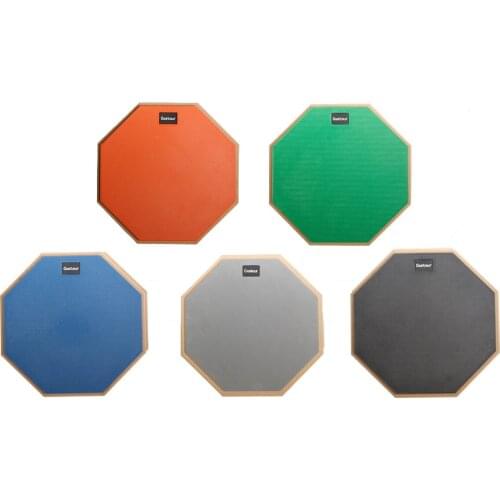 12 Inch Rubber Wooden Dumb Drum Practice Training Drum Pad for Beginner Percussion Instruments GP212