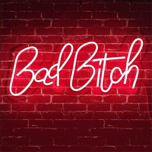 42cm x 19cm Red Badbitch Senior Led Flex Neon Sign lights board wall decoration