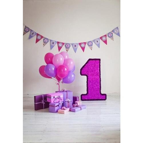 Balloon birthday party photo background fabric children portrait photography backdrop for photographer studio accessories S-3062