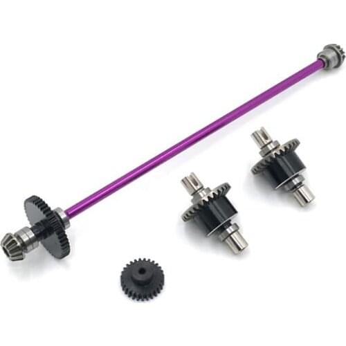 WLtoys 124018 124019 RC car upgrade parts Metal differential Drive assembly motor gear