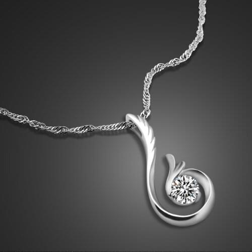 New Fashion Angel Wings Pendant Necklaces Woman 100% 925 Sterling Silver Zircon 16-18 Inch Choker Fine Jewelry Gift