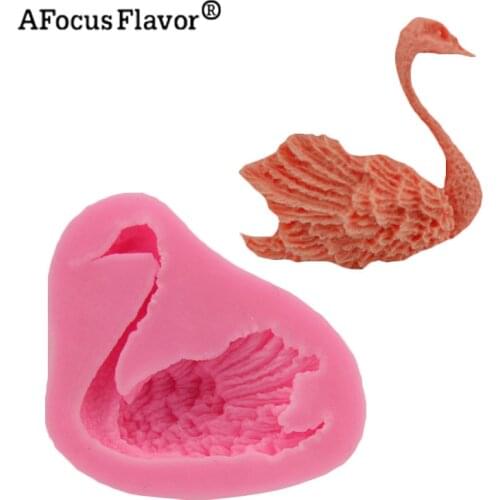 1 Pc 3D Swan Cake Silicone Mold Fudge Wedding Cake Decorating Tool Silicone Soap Mold West Point Diy Baking Kitchen Stencil