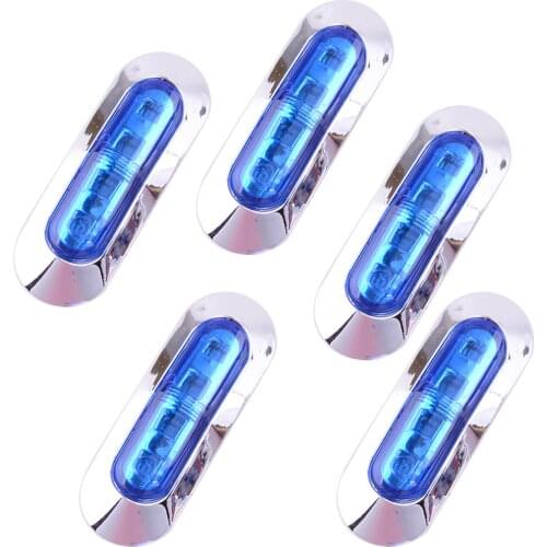 5Pcs Universal Car Side Indicator Light LED Marker Turning Lamp for Truck Boat Trailer Clearance Accessories 12V-24V