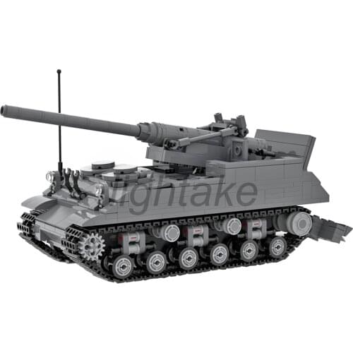 706Pcs Static Version MOC M40 Self-propelled Artillery Vehicle Military Tank Model DIY Building Block Toys