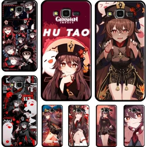 Hu Tao Genshin Impact Cartoon Cover Case For Samsung Galaxy J4 J6 Plus A6 A7 A8 A9 J8 2018 A3 A5 J3 J7 2017 J1 J5 2016