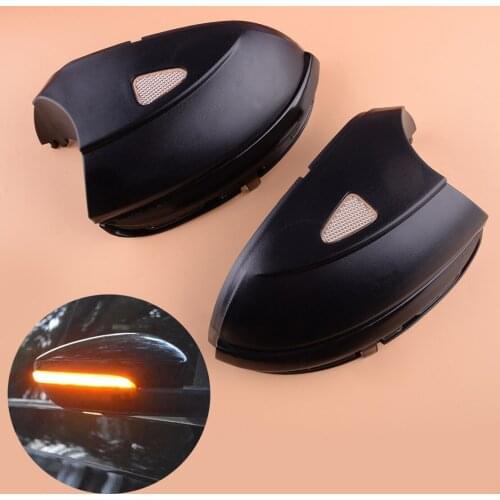Dynamic LED Turn Signal Light Indicator Side Rearview Mirror Case Cover Cap Fit for VW Passat B7 CC Scirocco MK3 Jetta MK6 GLI