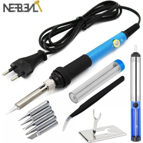 110V/220V 60W Electric Soldering iron Adjustable Temperature Solder iron Rework Station Handle Heat Pencil Welding Repair Tools