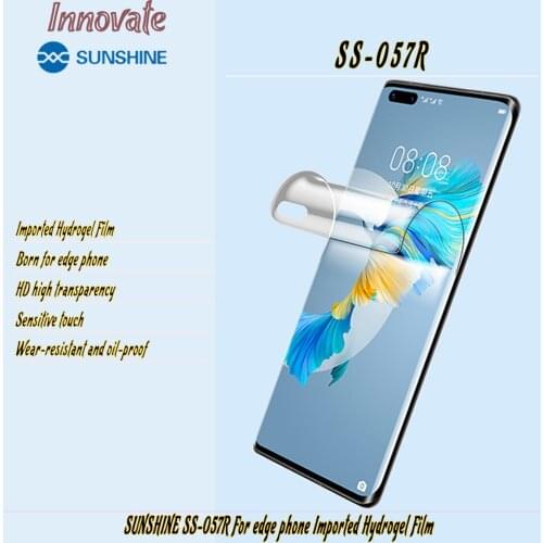 50pcs / Lot SS-057R Compressive Repair Hydrogel Film Sheets Screen Protectors For Edge Phone For SS-890C Cutter Machine