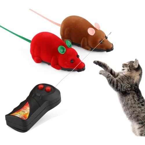 Remote Control False Mouse Cat Funny Playing Toys Wireless RC Mice Cat Toys Simulated Electric Mouse Pet Supply