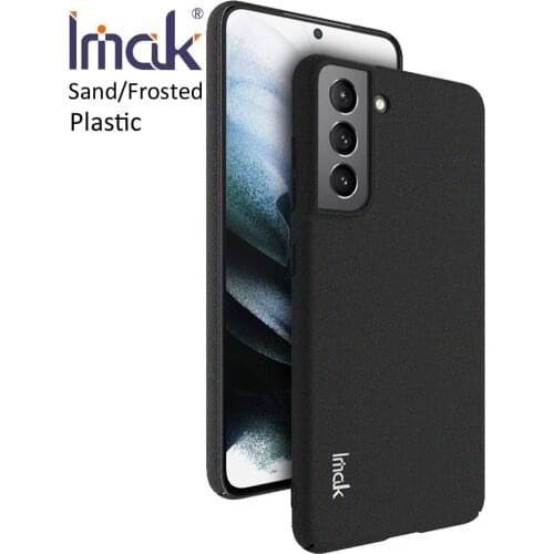 Imak Cowboy Case For Samsung Galaxy S21 FE Sand Matte Frosted Plastic Protector Cover