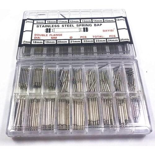 360PCS/Box 1.5mm Stainless Steel Watch Band Repair Tool Spring Bar Strap Link Pins For Watchmaker Watch Repair Tool Part