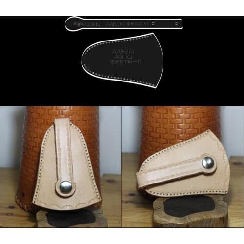 Leather DIY Craft Tool Acrylic Transparent Template Key Case Sewing Pattern Ornament Acrylic Mould