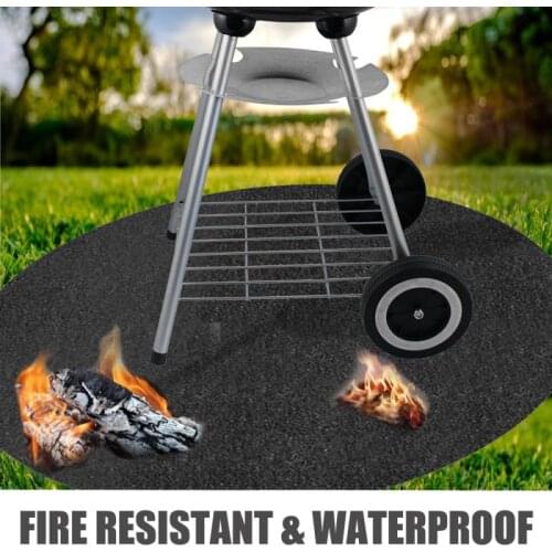 BBQ Baking Mats Pack Pan Mat The Fire Pit Mat Fireproof Silicone Round Heat Insulated Kitchen Cooking Baking Tools Accessories