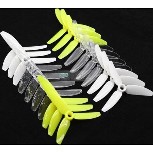 LDARC 3140-3 Propeller 3 Inch CW CCW Props for FPV Racing Drone Quadcopter RC Racer 10Pairs (White/Green/Clear)mix color