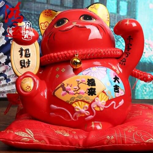 Lucky Cat Feng Shui Cat Storage Tank Home Decoration Children Piggy Bank piggy bank for adults atm piggy bank atm piggy bank