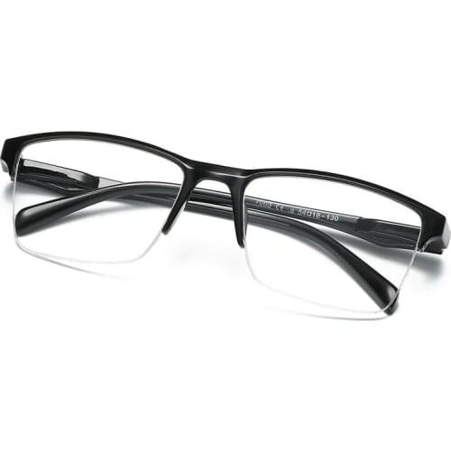 Half Frame Reading Glasses Hyperopia Prescription Eyeglasses Women&Men Classic Frame Presbyopic Glasses with +0.75 To +4.0