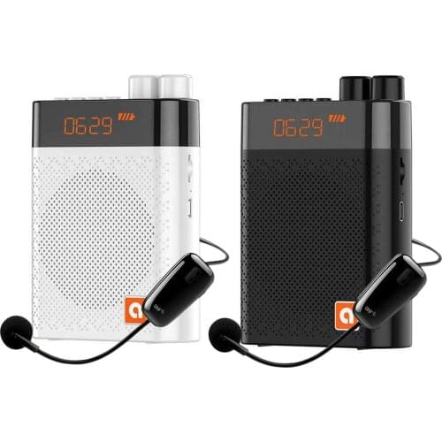 Viugreum Megaphone Portable Voice Amplifier Teacher Microphone Speaker FM Recording With Mp3 Player FM Radio Recorder