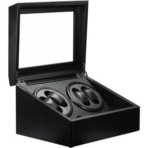 Top Brand Luxury Automatic Watch Winder Mechanical Watches Box Wristwatch Display Wood PU Leather Winder Remontoir Gift