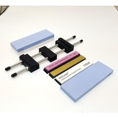 Upgraded version of 304 stainless steel whetstone shelf adjustable sliding size non-slip silicone