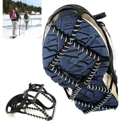 1Pair Outdoor Sports Ice Snow Gripper Shoe Cover Non-slip Crampons Ice Grip Walk Traction Cleats Ice Gripper Cover Crampons шипы