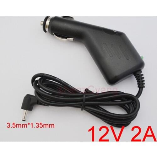 1pcs High-quality, 12V 2A & 2000mA DC 3.5mm x 1.35mm Car Charger Power Supply