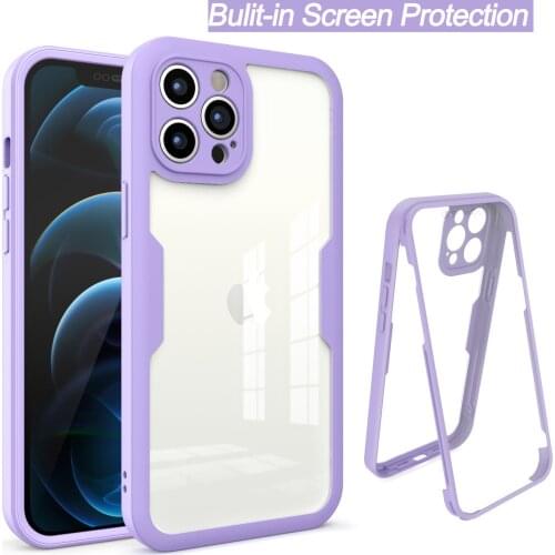360 Clear Case for OPPO A52 A72 A90 A92S A93 A94 A15 A53 A54 Realme 8 Pro Shockproof Camera Lens Screen Protective Phone Cover