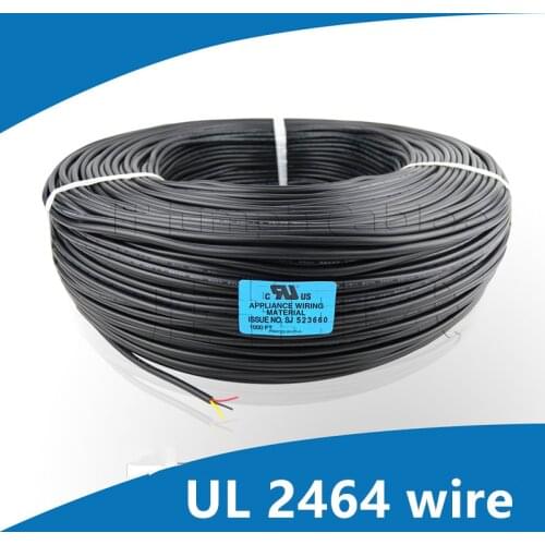 5m UL 2464 2C/3C/4C 24/26/28 AWG Multi-core PVC jacket cable Tinned copper wire audio cable signal wire