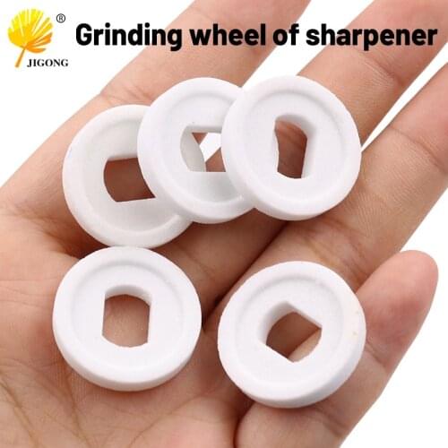 5pcs round grinding wheel with single-sided concave white corundum inner circle through-hole grinding wheel