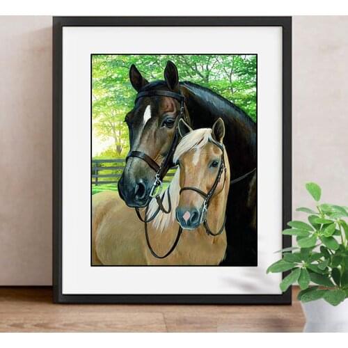 Diamond Embroidery Animal DIY Diamond Painting Cross Stitch Kit Horse 5D Needlework Diamond Mosaic Home Decoration