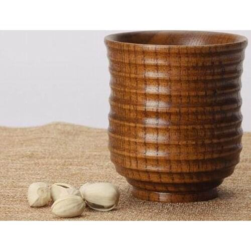20pcs Chinese Style Handmade Natural Wooden Tea Cups Creative Wooden Cups Drinkware Kitchen Gadgets Accessories