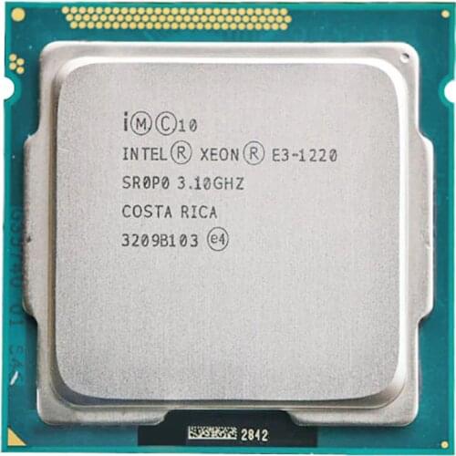 Original Intel Xeon E3-1220 CPU E3 1220 3.1GHz 8MB 80W Socket 1155 Server CPU