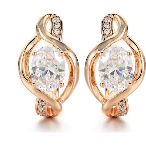 Harong Women Small Stud Earrings Set Fashion Crystal White Blue Zircon Hip hop Jewelry Party Earrings Piercing Girlfriend Gift