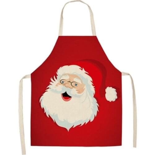 Christmas Apron Adult Kitchen Apron for Christmas Party Chef Cooking Restaurant House Cleaning Gardening Home Santa And