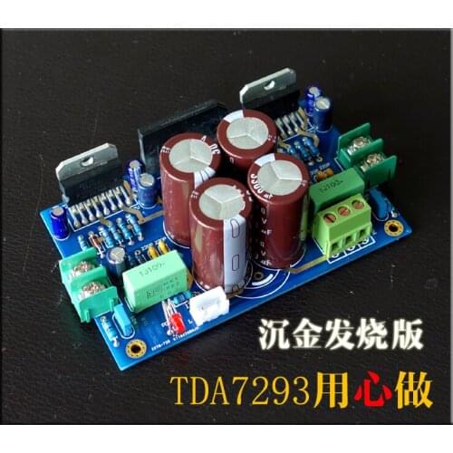 HIFI TDA7293 2.0 amplifier board 100W + 100W diy kit upgrade LM3886