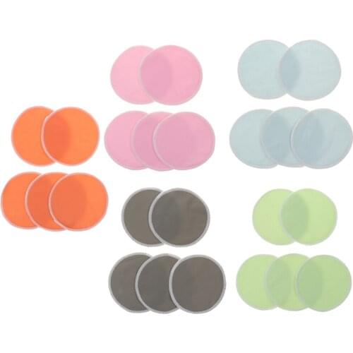 5x Bamboo Fiber Nursing Pads Reusable Hypoallergenic Washable Breast Pads