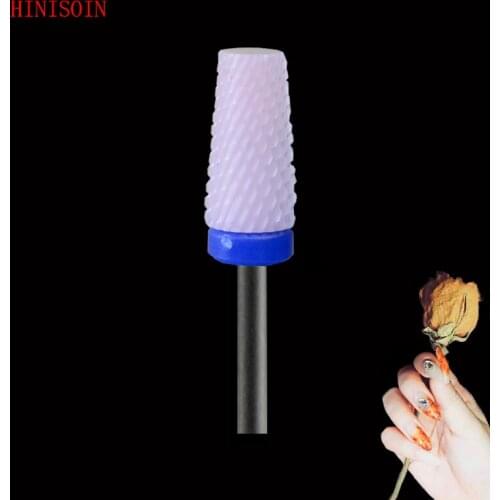 PINK Ceramic- 5 Pcs/Lot-Nail Drill Bit - Tapered Barrel Bit - (2124.060)