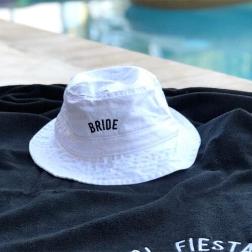 Bride to Be summer Vacation Travel pool beach hat wedding engagement bridal shower Bachelorette Party gift present Photo props