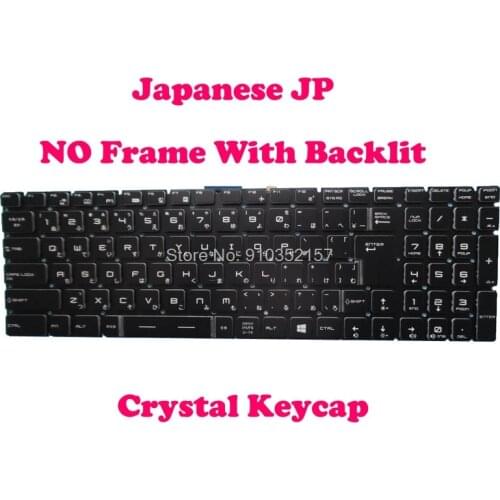 Crystal Keyboard For MSI GE62 2QC 2QD 2QE 2QF 2QL 6QC 6QD 6QE 6QL 7RD 7RE GE62MVR 7RG GE62VR MS-16H2 GS60 2PC-251 KR JP Japan UK