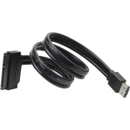 SATA 22P to Power ESATA USB two-in-one data cable support 12V 5V voltage 100cm
